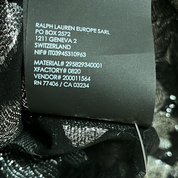 Club Monaco Metallic Pattern Silk Blend Semi Sheer Blouse In Floral Print - XXS - Picture 12 of 16